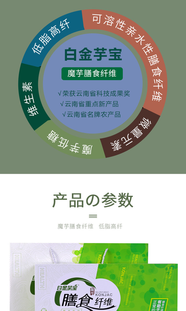 白金芋宝-魔芋膳食纤维-盒装（绿色）(图2)